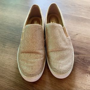 Michael Kors Slip On Gold Sparkle Shoes